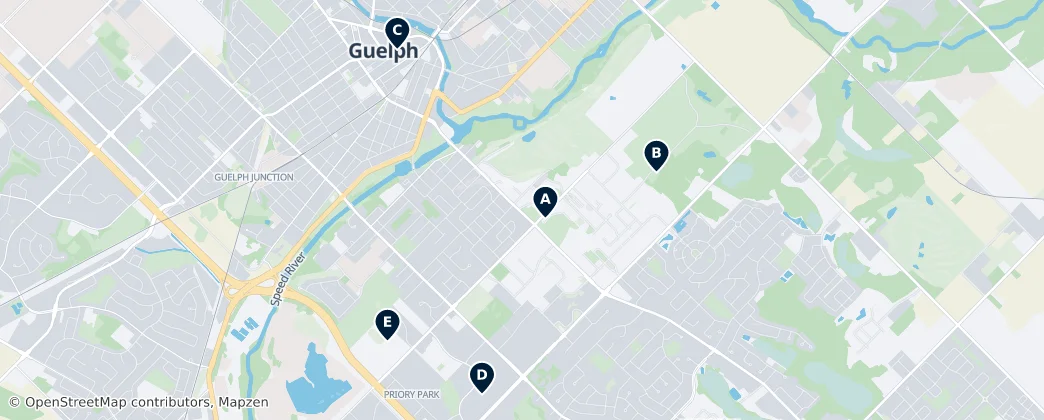 Map of Guelph