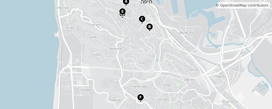 Map of Haifa