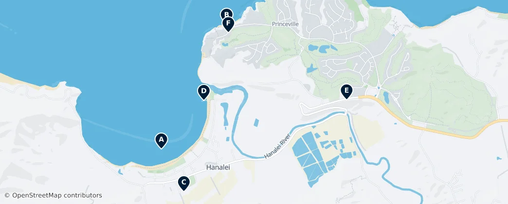 Map of Hanalei