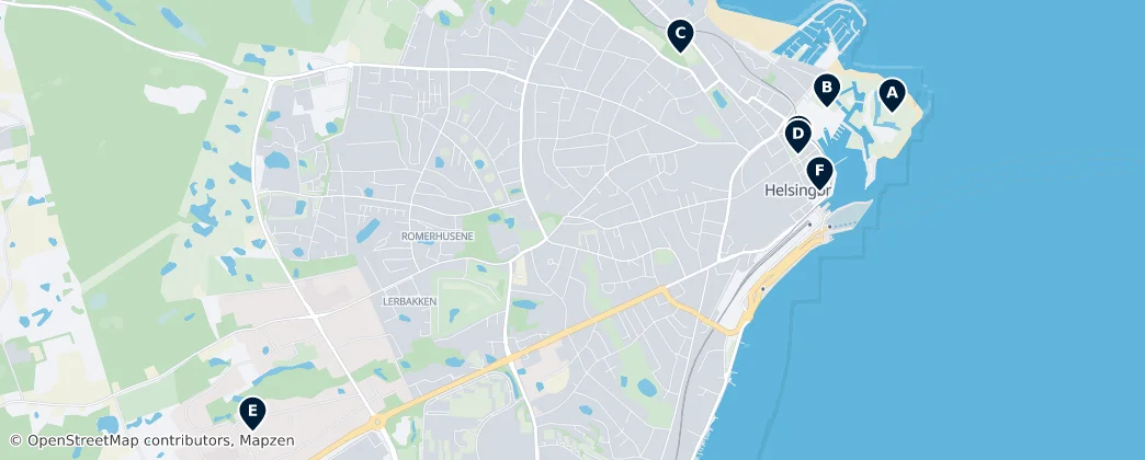 Map of Helsingør Municipality
