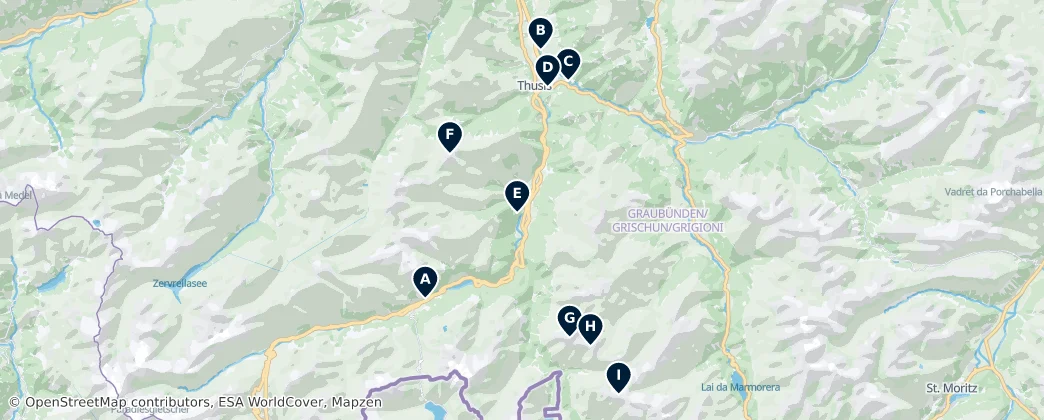 Map of Viamala Region