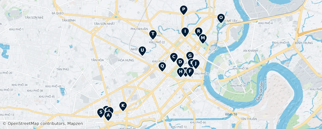 Map of Ho Chi Minh City