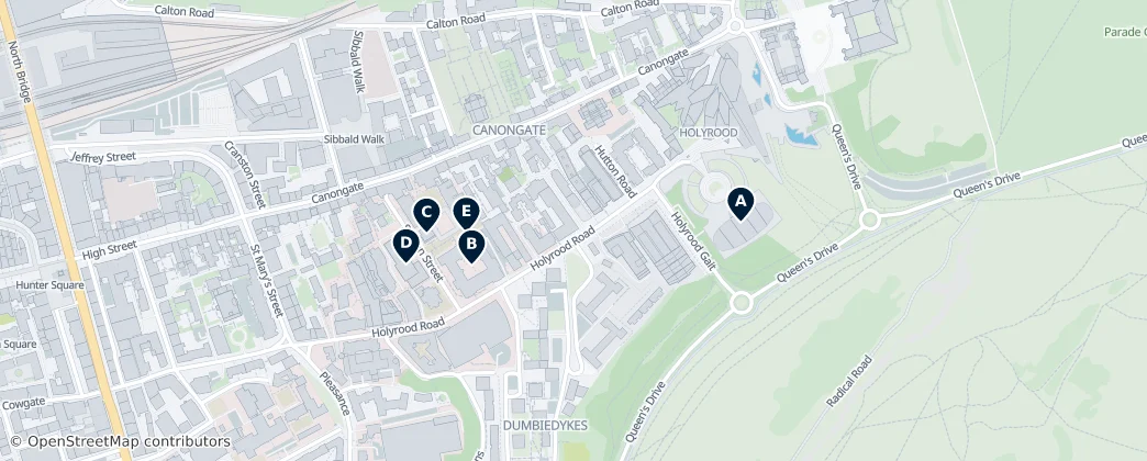 Map of Holyrood