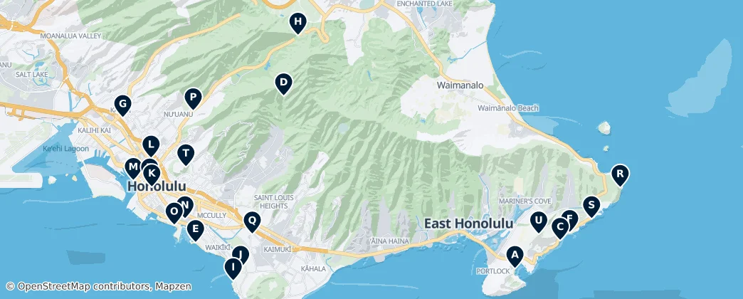 Map of Honolulu