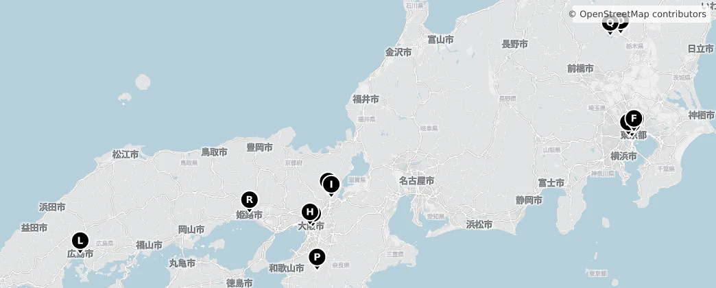 Map of Honshu