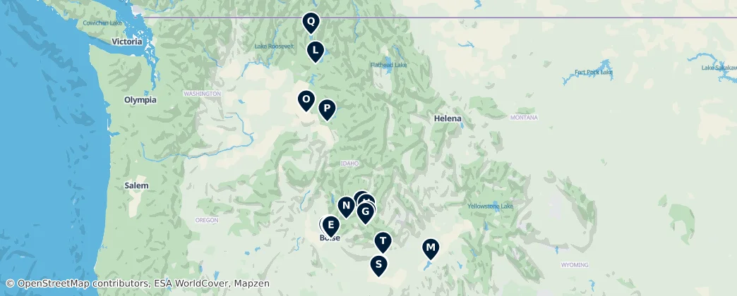 Map of Idaho
