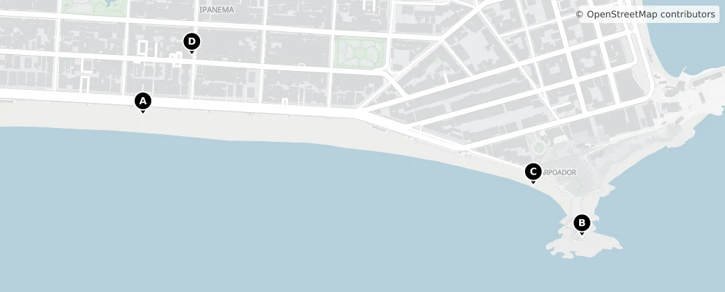 Map of Ipanema