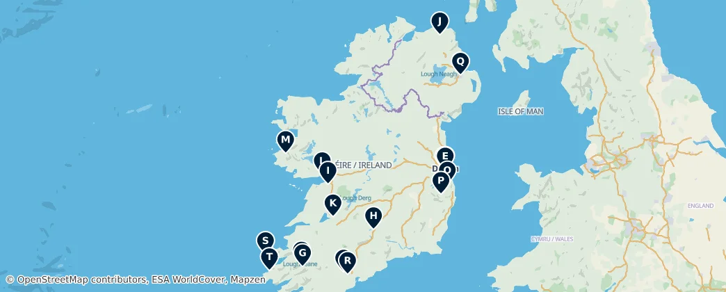 Map of Ireland