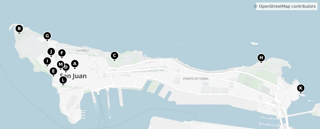 Map of Isleta de San Juan