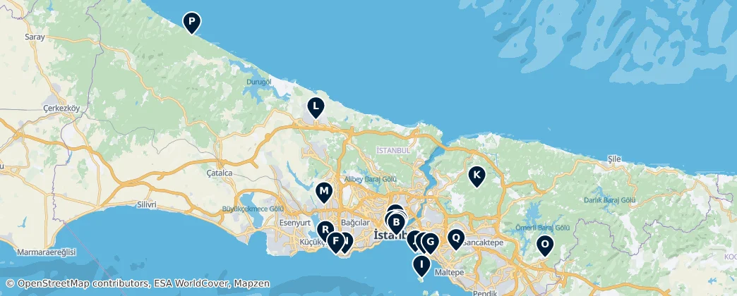 Map of Istanbul