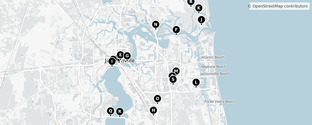 Map of Jacksonville