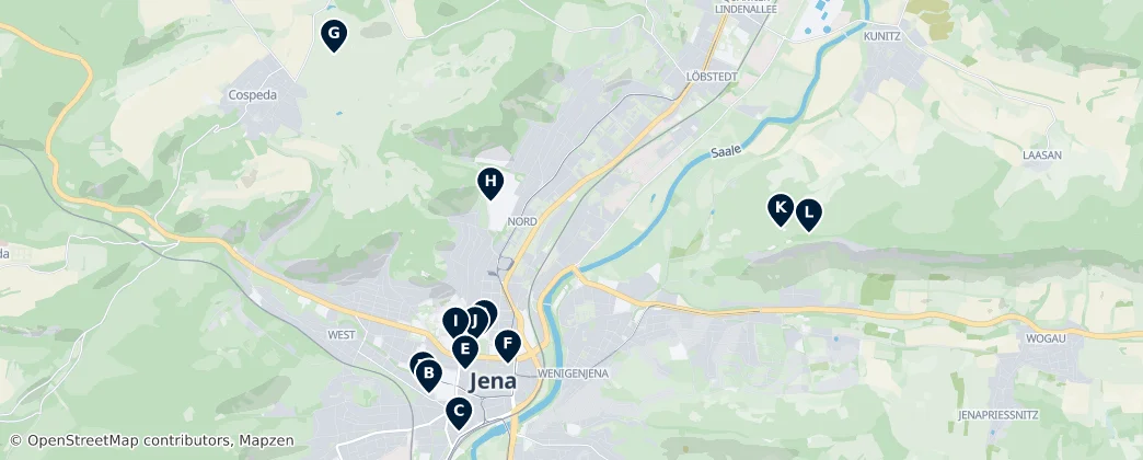 Map of Jena