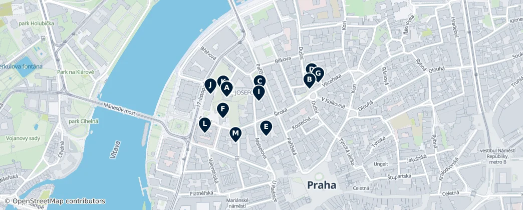 Map of Jewish quarter