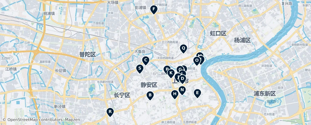 Map of Jing'an District