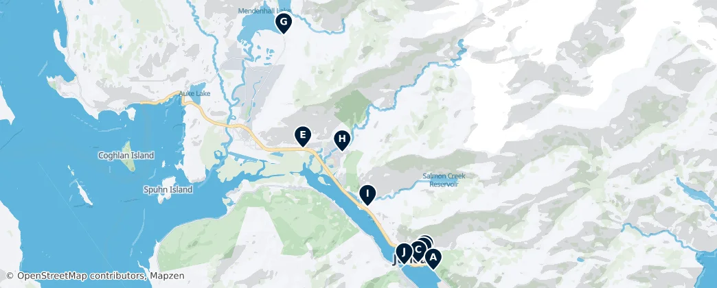 Map of Juneau
