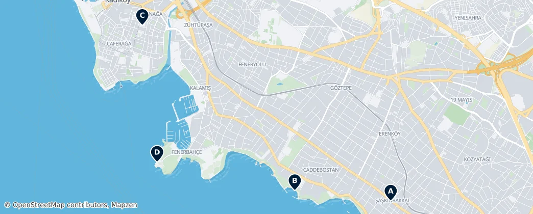 Map of Kadıköy
