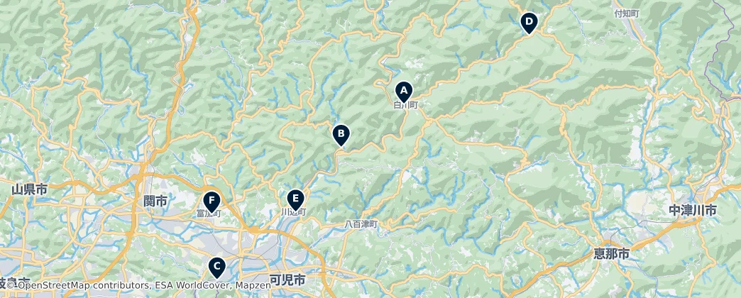 Map of Kamo County