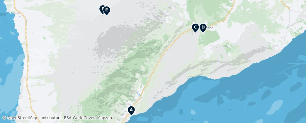 Map of Kaʻū