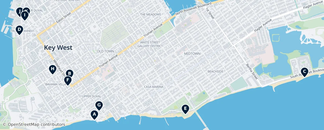 Map of Key West