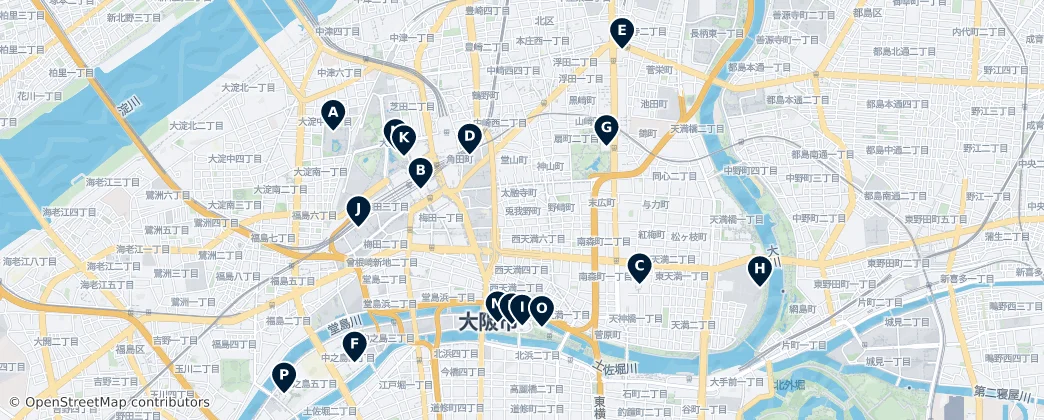 Map of Kita Ward