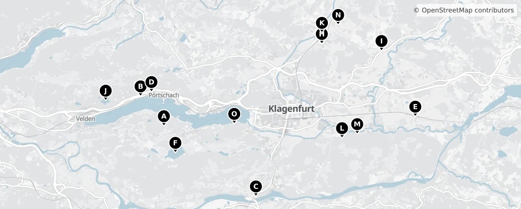 Map of Klagenfurt-Land District