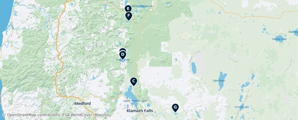 Map of Klamath