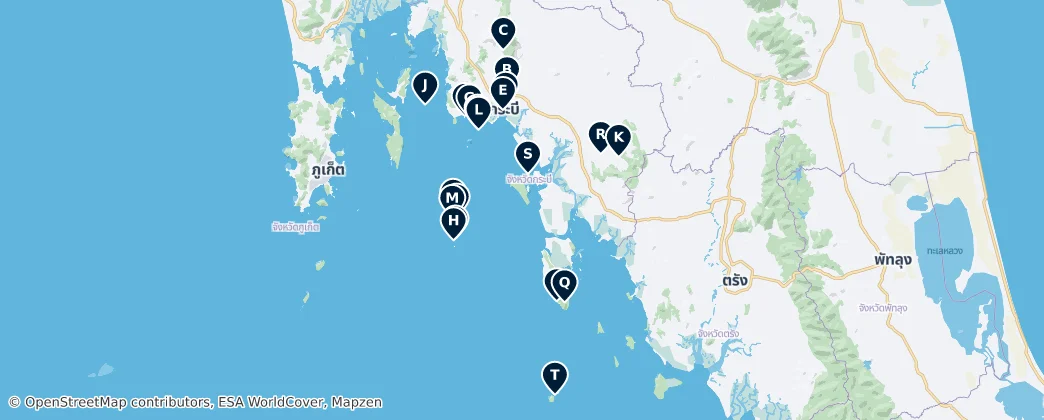 Map of Krabi Province