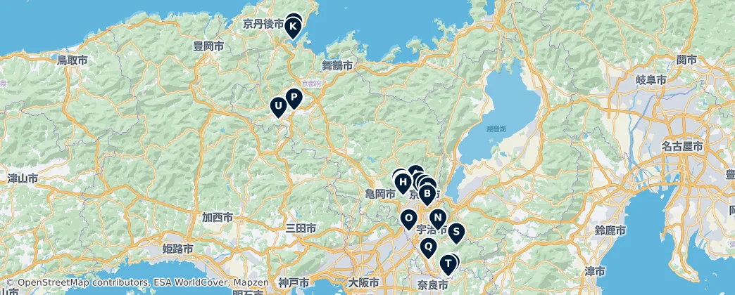 Map of Kyoto Prefecture