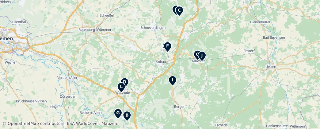 Map of Heidekreis