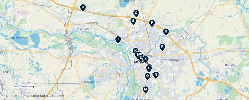 Map of Leipzig