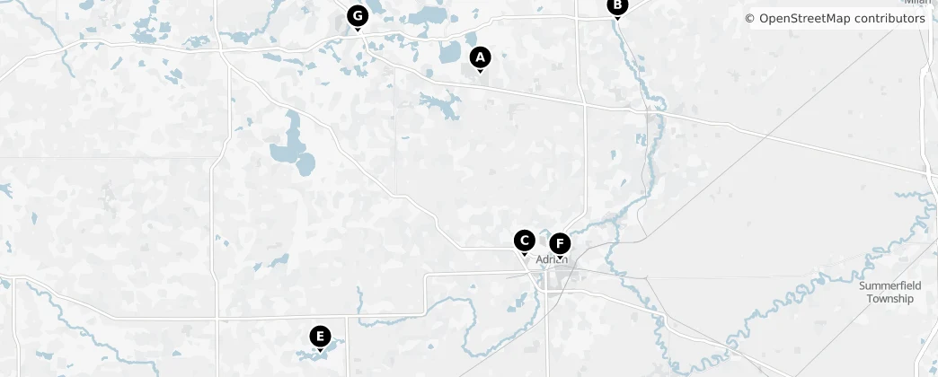 Map of Lenawee
