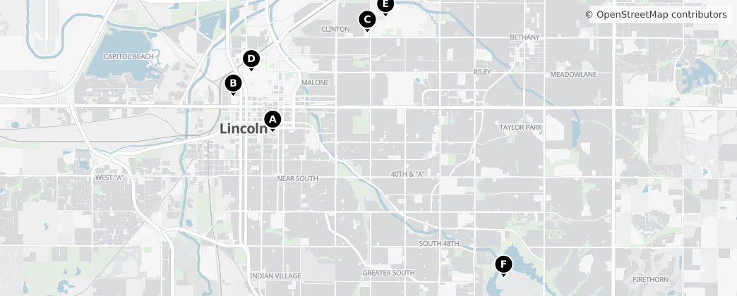 Map of Lincoln