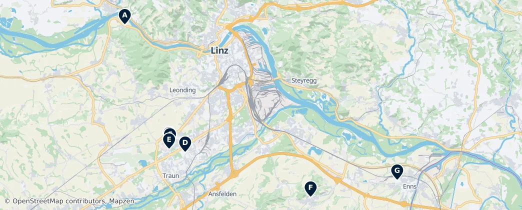Map of Linz-Land District