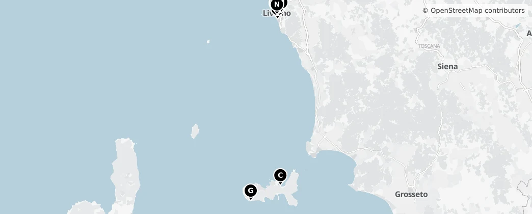Map of Livorno
