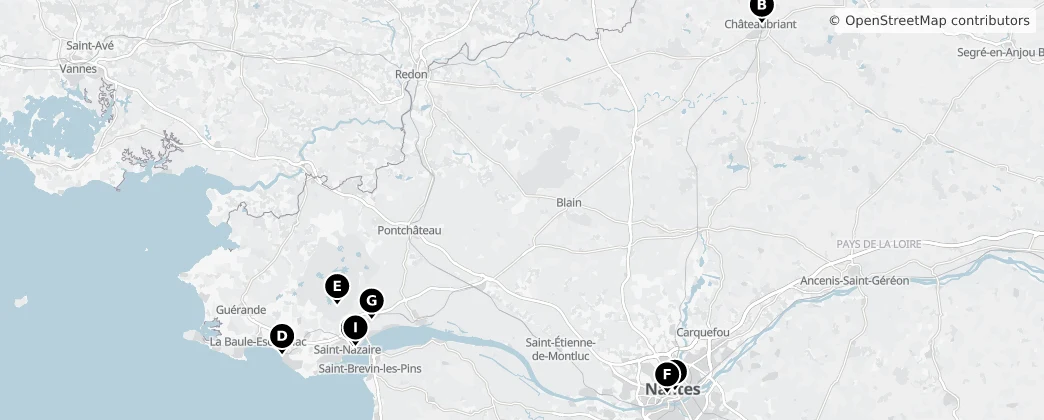 Map of Loire-Atlantique