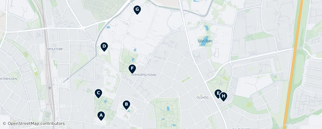 Map of Lund Municipality
