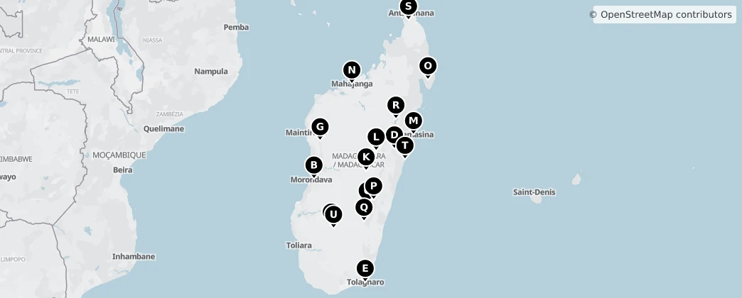 Map of Madagascar