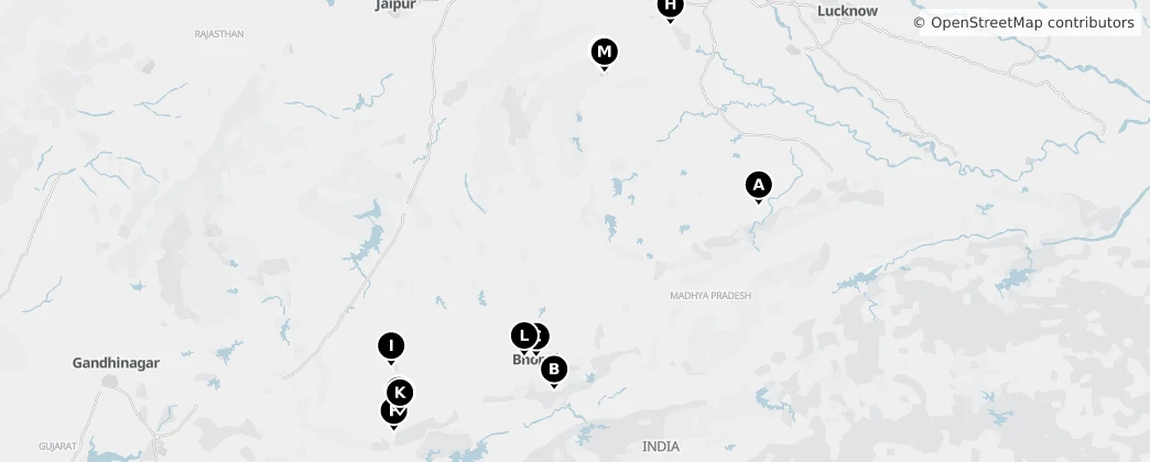 Map of Madhya Pradesh