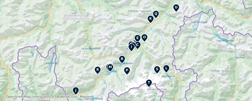 Map of Maloja Region