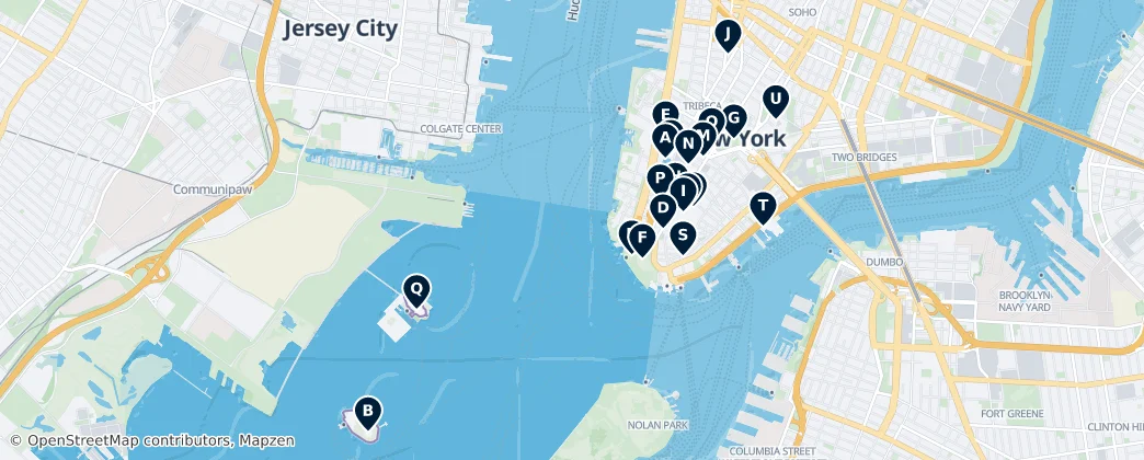 Map of Manhattan Community Board 1