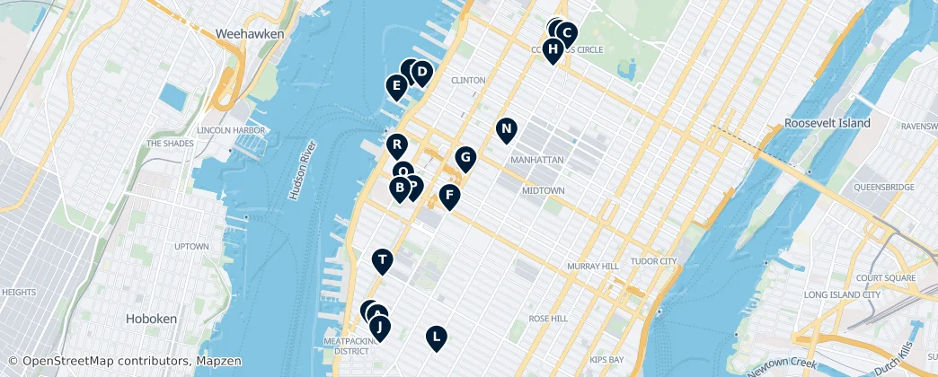 Map of Manhattan Community Board 4