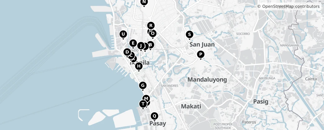 Map of Manila