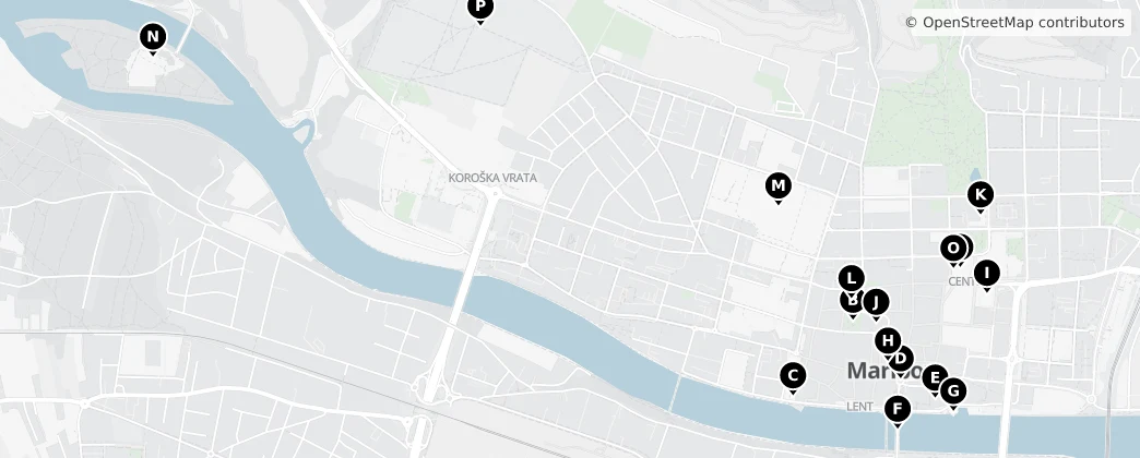 Map of Maribor