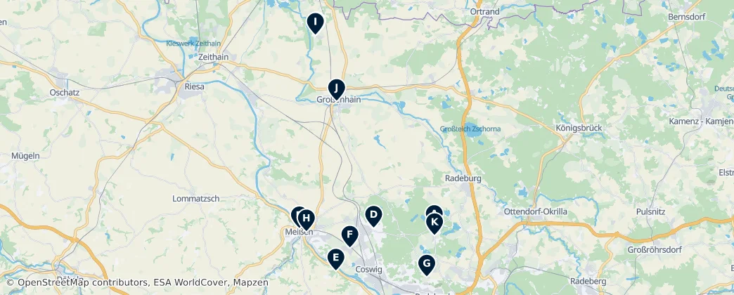 Map of Meissen