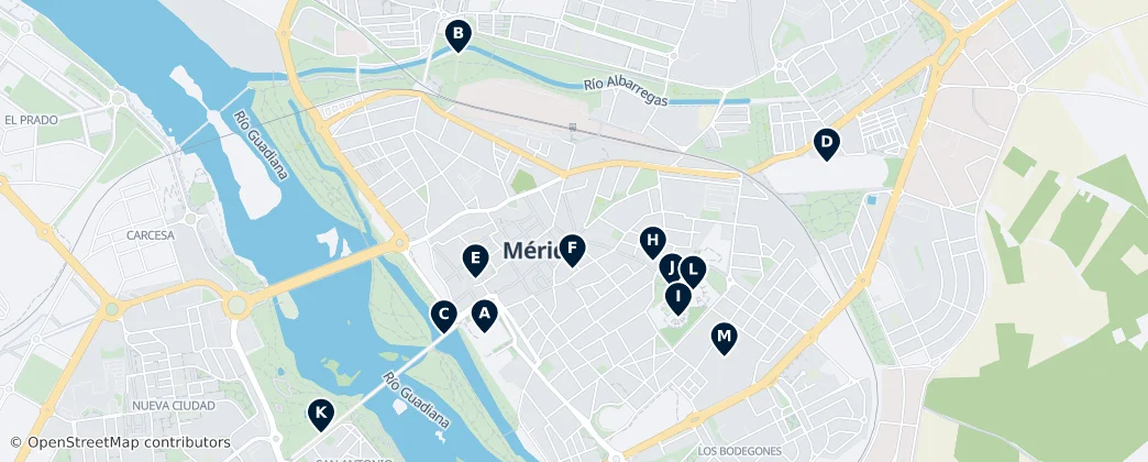 Map of Merida