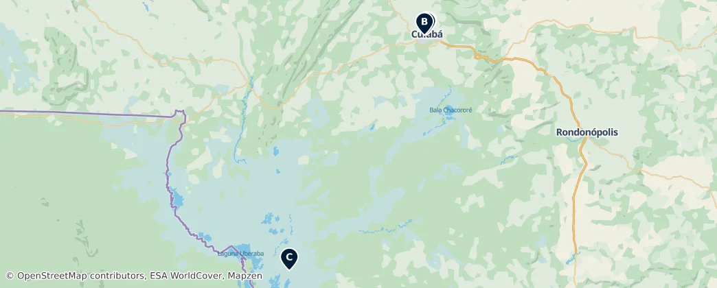 Map of Mesorregião Centro-Sul Mato-Grossense