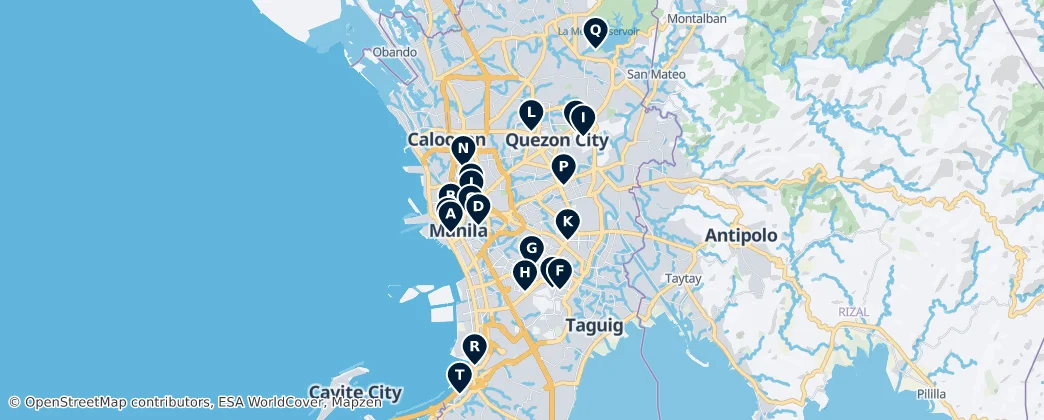 Map of Metro Manila