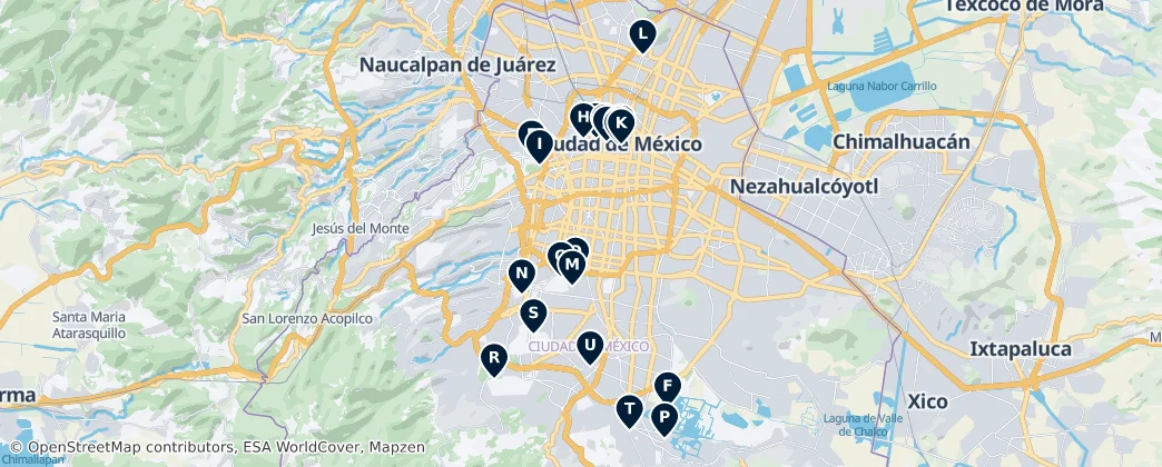Map of Mexico City