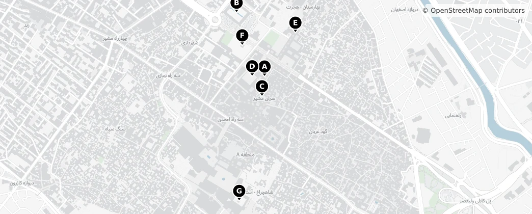 Map of Mntqh 2 shhrdary shyraz