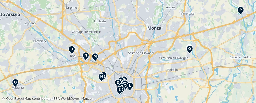 Map of Milan